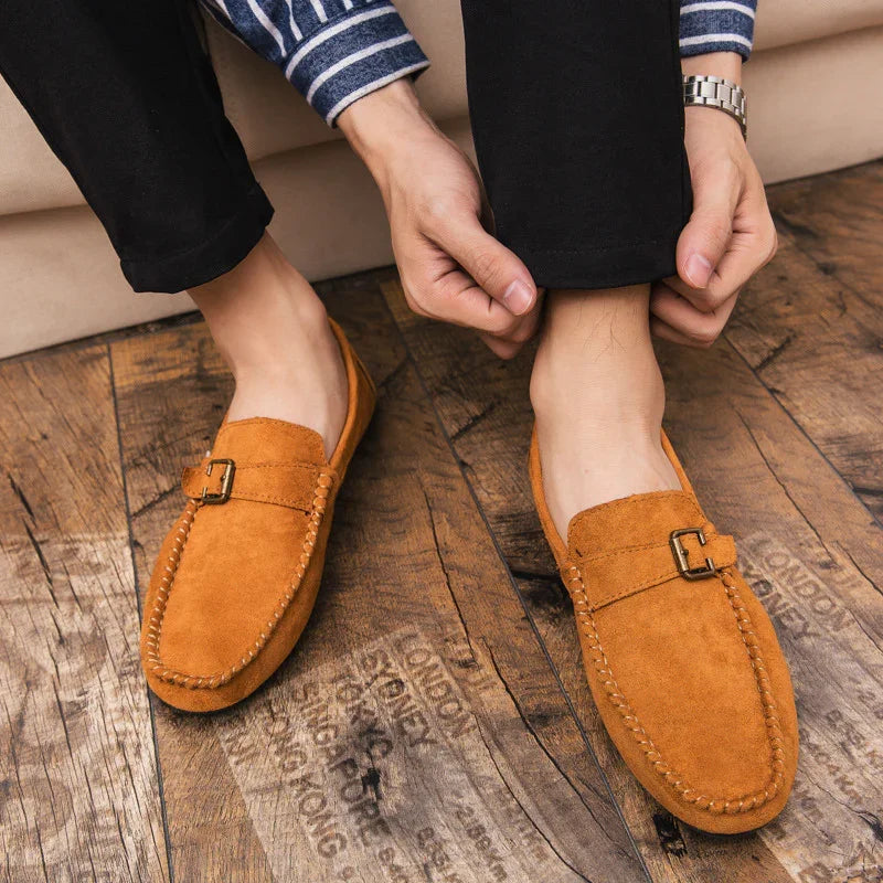 Suede beanie shoes