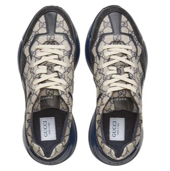 GUCCI Rhyton ' Beige Blue Monogram '.