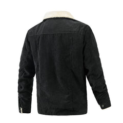 Lapel™ Ribbed Velvet Jacket - Casual Elegance and Comfort