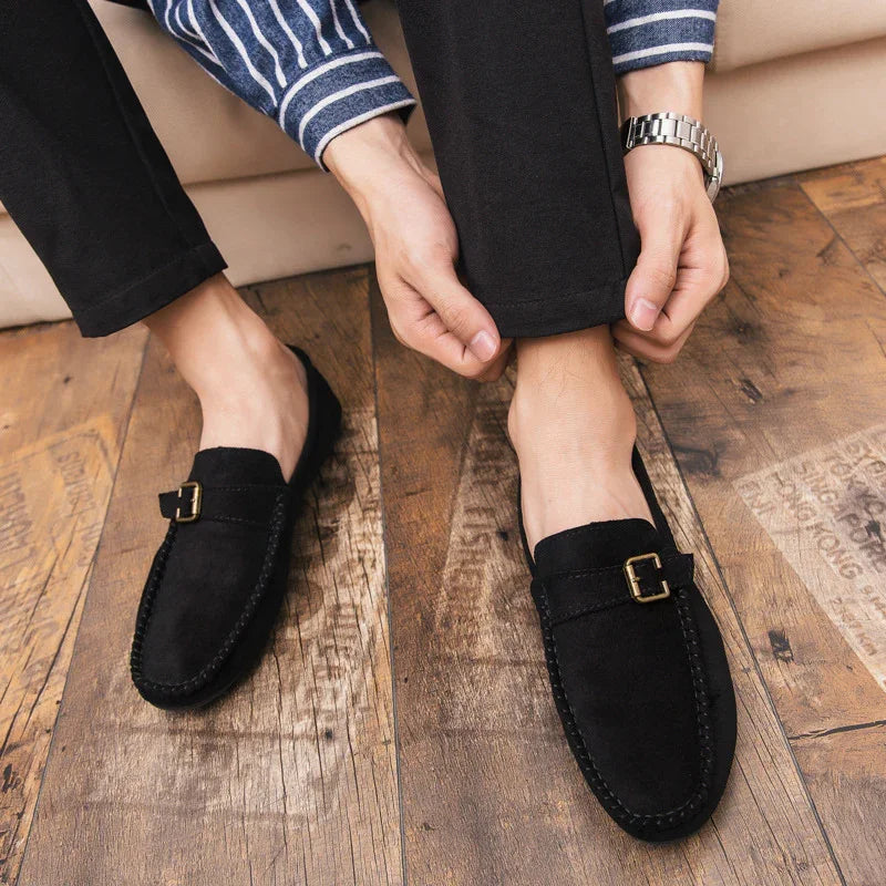 Suede beanie shoes
