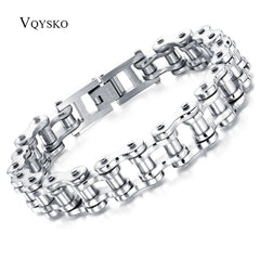 Bike Bicycle Chain pulsera hombre acero inoxidable