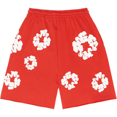 Denim Tears The Cotton Wreath Shorts Red