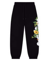 DT Floral Logo Sweatpant Black