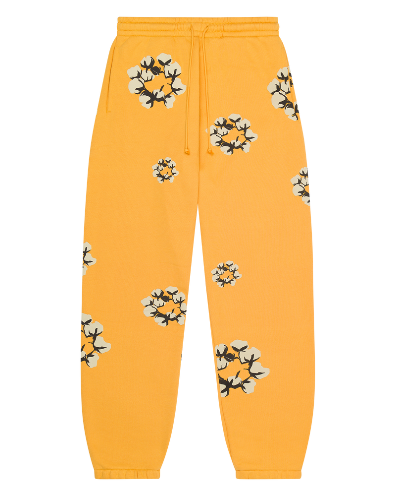 Cactus Tears Wreath Sweatpants Yellow