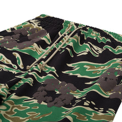Green Camo Cotton Wreath Sweatpant