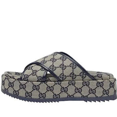 GUCCI SLIDE SANDAL " BEIGE BLUE " #.