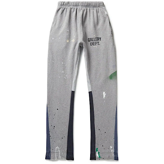 Gallery Dept. Paint Splatter Flared Sweatpants Grey