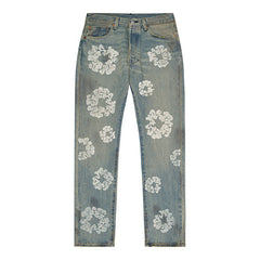 Dirty Wash Wreath 501 Light Wash