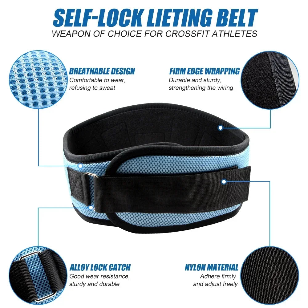 Professional Weightlifting Belt – Secure Waist Brace for Gym & Strength Trainin