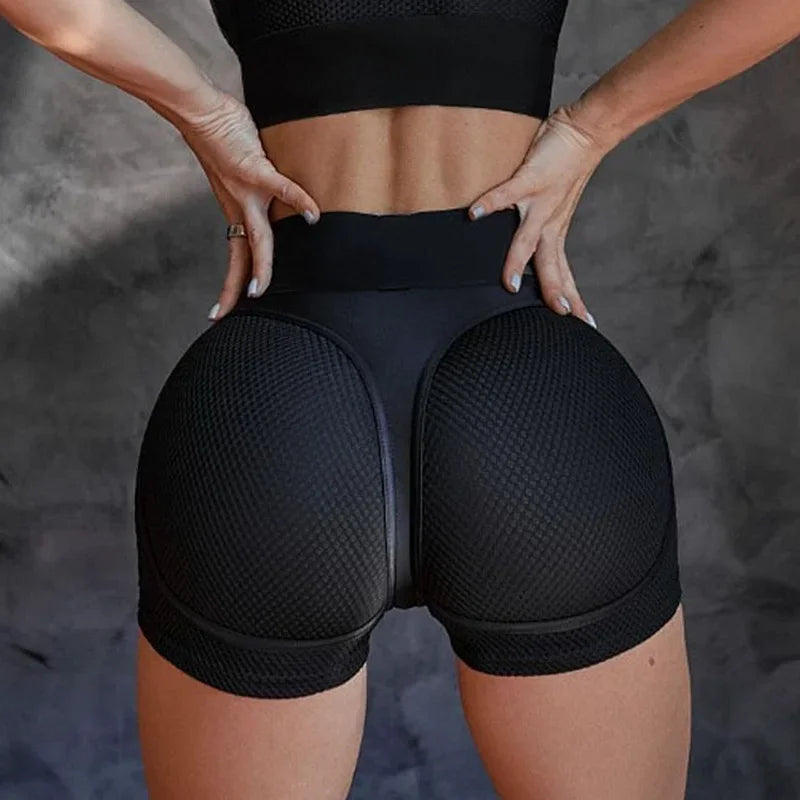 Mesh Fitness Set - Booty Shorts & Bra