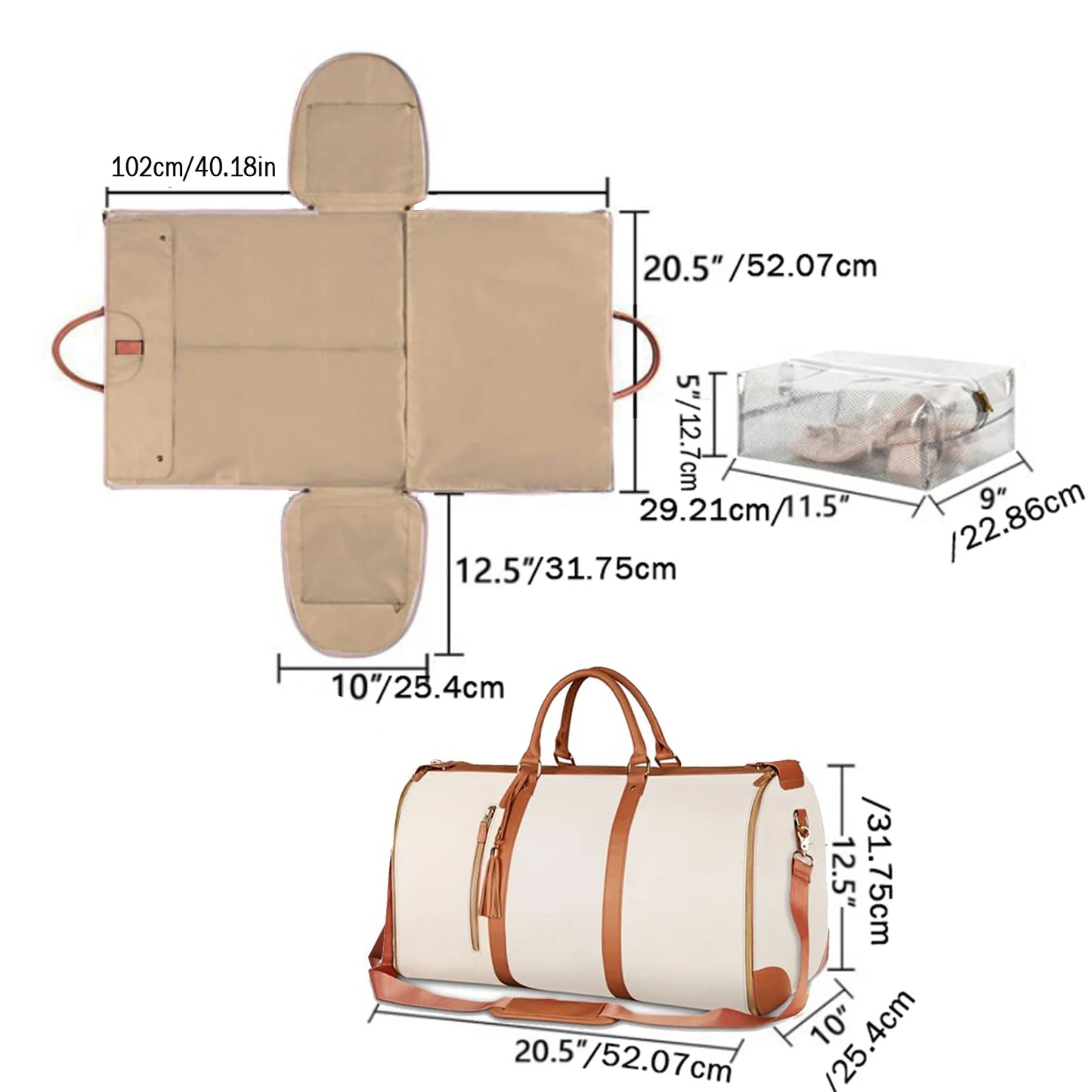 Portable Travel Duffel Bag