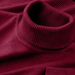 2025 New Mens Knitted Sweaters Solid Color Turtleneck Breathable Pullovers Warm Outdoor Basic Streetwear autumn Business Tops