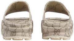 GUCCI SLIDE SANDAL " INTERLOCKING BEIGE EBONY ' #.