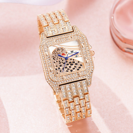 Women's Starry Leopard Quartz Watch