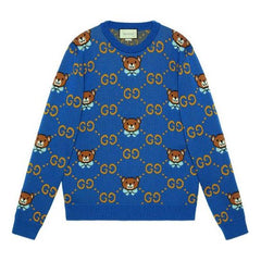 Kai x Gucci Crossover SS21 Full Print Bear Blue Logo Unisex Blue 660621-XKBW8-4795 #.