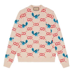 Gucci x Freya Hartas GG Animal Wool Sweater 'Ivory' 661836-XKBXX-9275 #.