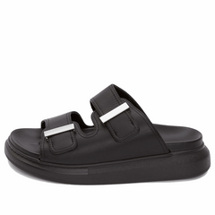 (WMNS) Alexander McQueen Hybrid Slide 'Black' 650784WHXZE1081 #
