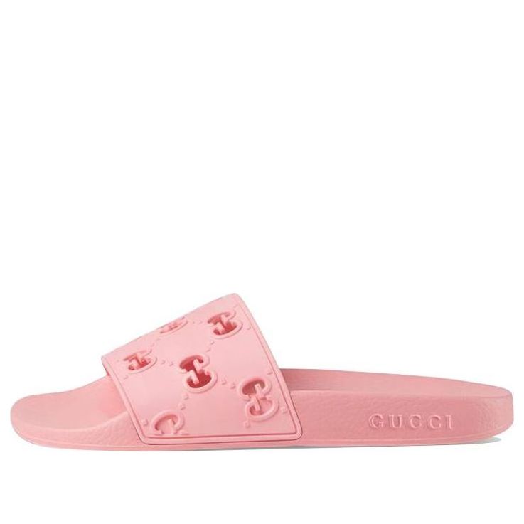 (WMNS) Gucci GG Slide Rubber 'Pink' 573922-JDR00-5846 #