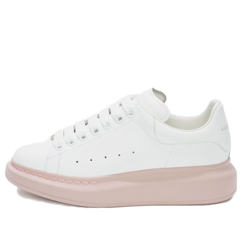 (WMNS) Alexander McQueen Oversized Sneaker 'White Pink Sole' 553770WHTQ49182 #