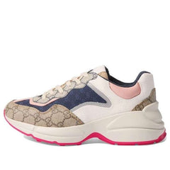 (WMNS) Gucci GG Rhyton 'Beige White Pink' 620185-99WF0-4371 #