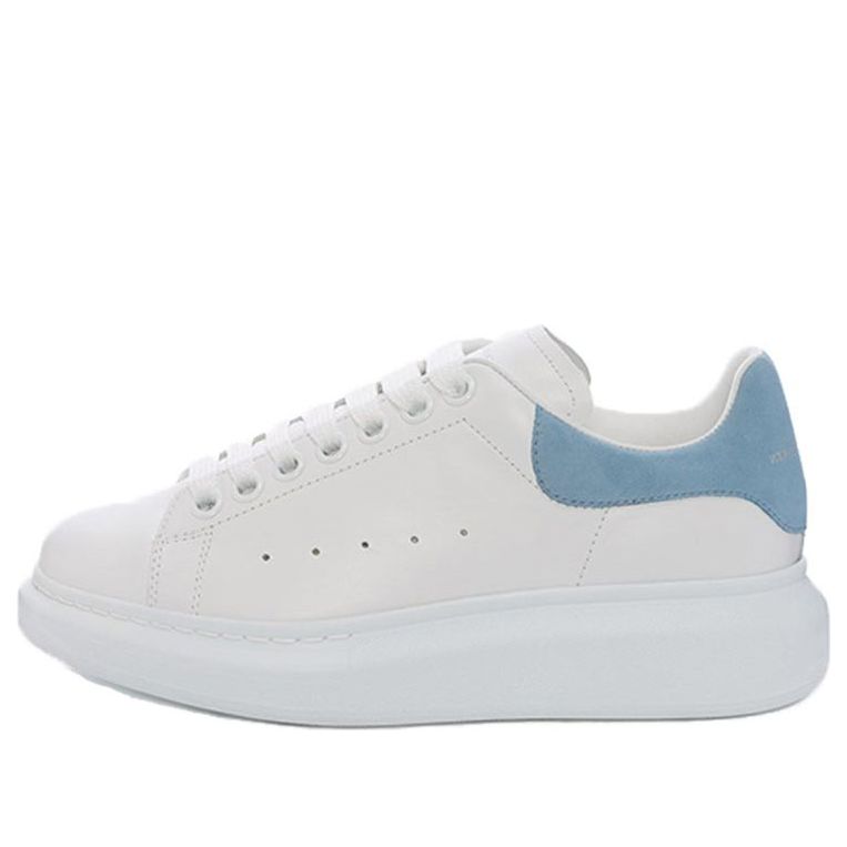 (WMNS) Alexander McQueen Oversized Sneaker 'White Dream Blue Suede' 553770WHGP79048 #