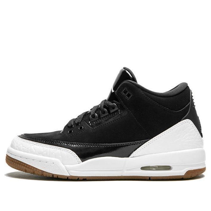 (GS) Air Jordan 3 Retro 'Black White' 441140-022 #