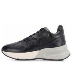 (WMNS) Alexander McQueen Oversized Runner 'Black White' 553787WHRU01000 #