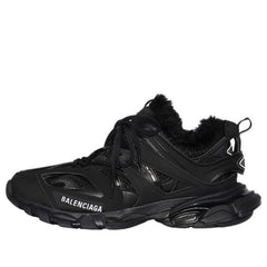 Balenciaga Track Sneaker 'Faux Fur Black' 668556W3CQ11000 #