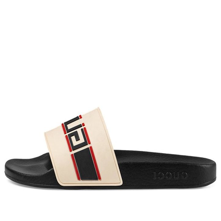 Gucci Stripe Rubber Slide 'Ecru' 522884-JC200-9572 #.