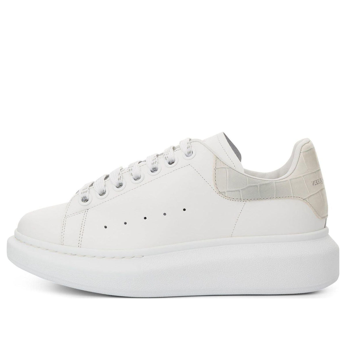(WMNS) Alexander McQueen Oversized Low-Top Sneakers 'White Beige' 718233WICG68959 #