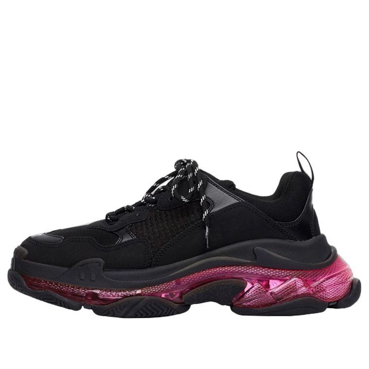 (WMNS) Balenciaga Triple S 'Clear Sole - Black Pink Neon' 544351W2FR11053 #