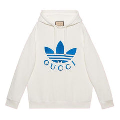 Gucci x adidas Hoodie 'White Blue' 702607-XJEDA-9088 #.
