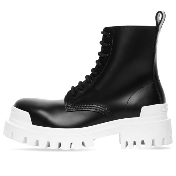 (WMNS) Balenciaga Strike 20mm Bootie 'Black White' 590974WA9671090 #