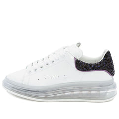 (WMNS) Alexander McQueen Clear Sole Oversized Sneaker 'White Black Sequins' 621718WHZ429926 #