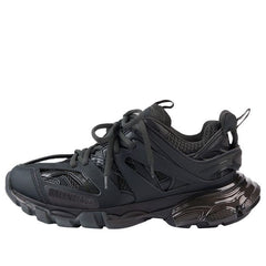 Balenciaga Track Clear Sole Low-Top Sports Shoes Black 647742W3BM11000 #