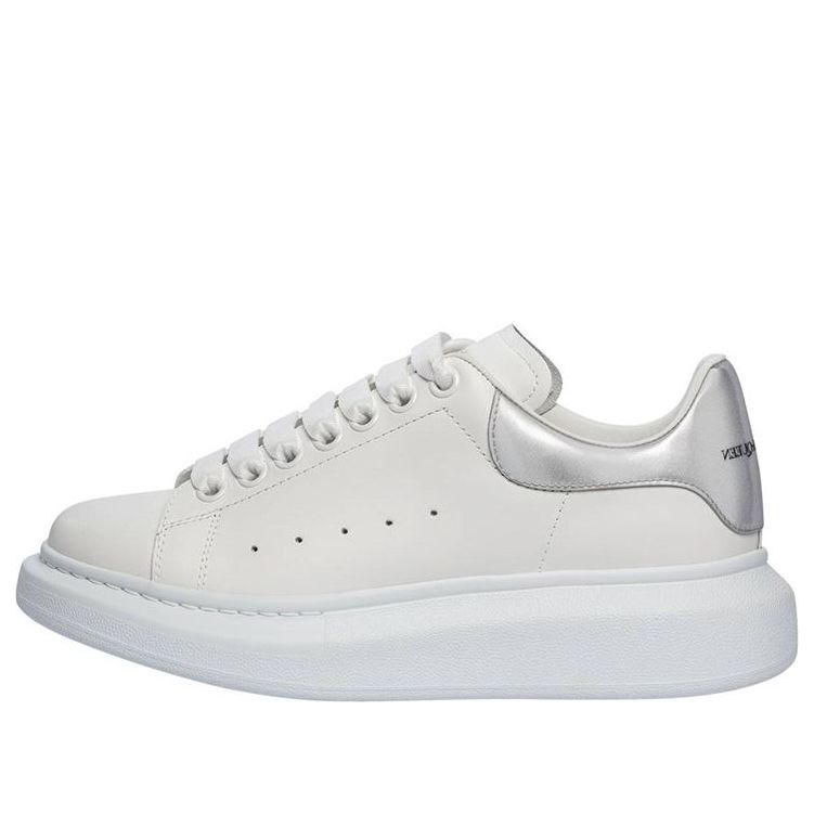 (WMNS) Alexander McQueen Oversized Shoes 'Cream White Silver' 718232WICGI9071 #