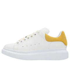 (WMNS) Alexander McQueen Oversized Shoes 'White Yellow' 719412WHGP79429 #
