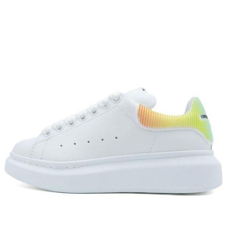 (WMNS) Alexander McQueen Larry Oversized Low-Top Sneakers 'White Multi' 708070WICG4903 #