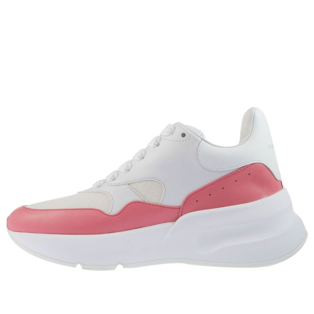 (WMNS) Alexander McQueen Oversized Runner in Nappa Calf Leather 'White Pink' 533710WHT999374 #
