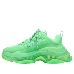 (WMNS) Balenciaga Triple S Clear Sole Trainer 'Neon Green' 544351W2CF13801 #