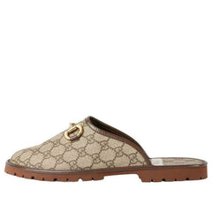 Gucci GG Slipper Beige Canvas 'Brown Beige' 655571-96G60-9762 #