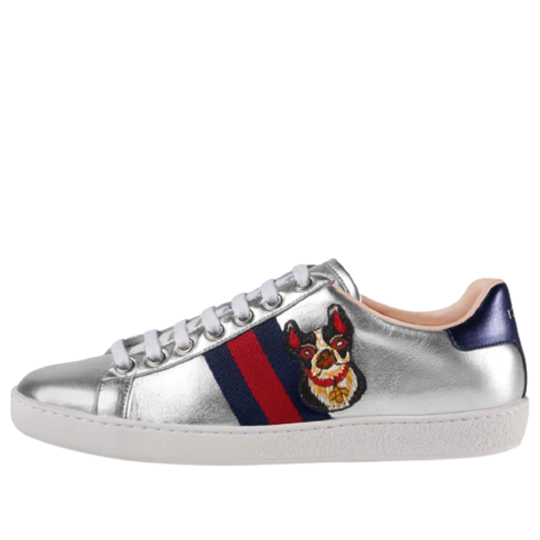(WMNS) Gucci Ace 'Year of the Dog - Metallic Silver' 501908-DXAL0-8164 #.