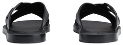 GUCCI INTERLOCKING SLIDE " BLACK SANDALS" #.