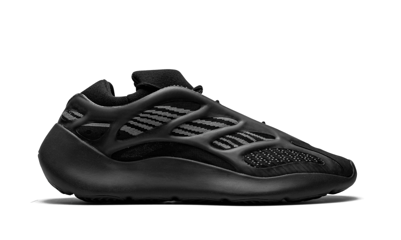 Adidas Yeezy 700 V3 Alvah – Black Monochrome Upper with Fluorescent TPE Cage and AdiPRENE Sole
